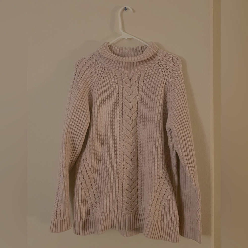 Lululemon Athletica Turtleneck Sweater - Cream/Pink